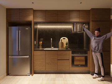 Condominio en venta con balcón y amenidades, piscina, gimnasio, area de yoga