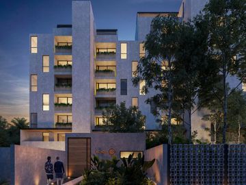 Condominio en venta con balcón y amenidades, piscina, gimnasio, area de yoga