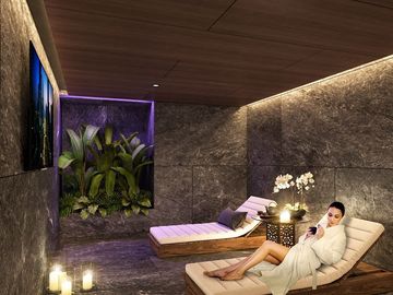 Condominio con family room, cine, spa, juegos para niños, cuarto de juegos, albe