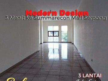 RUKO GADING SERPONG 3 LANTAI PINGGIR JALAN RAYA DISEWAKAN