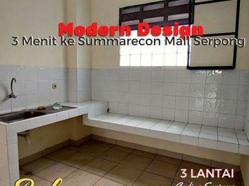RUKO GADING SERPONG 3 LANTAI PINGGIR JALAN RAYA DISEWAKAN