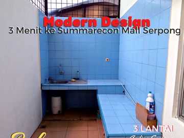RUKO GADING SERPONG 3 LANTAI PINGGIR JALAN RAYA DISEWAKAN
