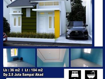 MILIKI RUMAH SUBSIDI TYPE 36 CUKUP BAYAR 2,5 JUTA SAMPAI TERIMA KUNCI