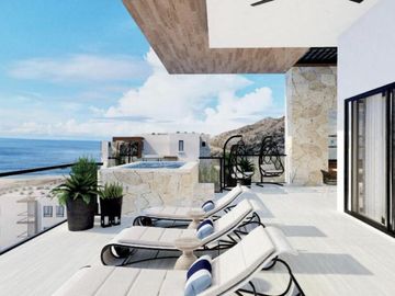 Departamento con vista al mar, en residencial de lujo con casa club y golf