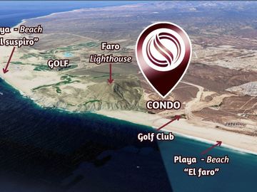 Departamento con vista al mar, en residencial de lujo con casa club y golf