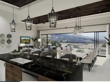 Departamento con vista al mar, en residencial de lujo con casa club y golf