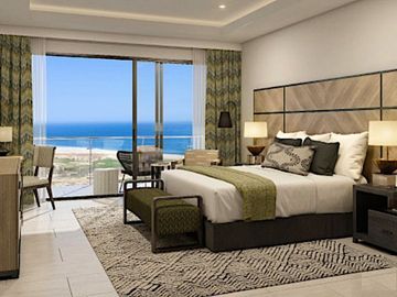 Departamento con vista al mar, en residencial de lujo con casa club y golf