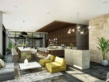Condominio con ventanas de piso a techo con alberca, Gimnasio,y ludoteca, pre-co