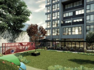 Condominio con ventanas de piso a techo con alberca, Gimnasio,y ludoteca, pre-co