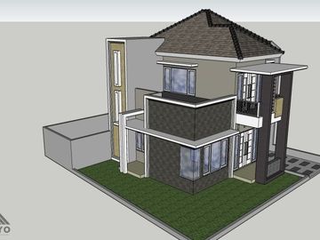 Rumah Posisi Blok Paling Depan Dekat Gerbang Bebas Request Custom Denah di Merjosari Lowokwaru Kota Malang Jatim
