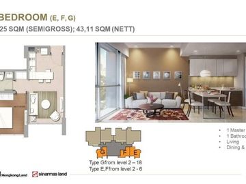 Marigold SIAP HUNI Semi Furnished di Navapark BSD CITY