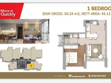 Marigold SIAP HUNI Semi Furnished di Navapark BSD CITY