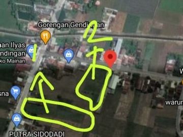 tanah Strategis 3350 m2 menghadap jalan raya solo Purwodadi dekat dengan halte bus Purwodadi Jakarta
