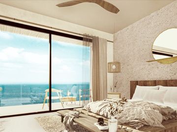 Departamento frente al mar en planta baja, con club de playa, 2 terrazas con alb