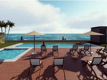 Departamento con vista al mar, alberca  y jacuzzi , en Zona Hotelera Sur