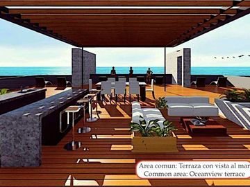 Departamento con vista al mar, alberca  y jacuzzi , en Zona Hotelera Sur