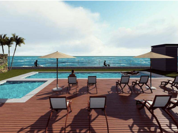 Departamento con vista al mar, alberca  y jacuzzi , en Zona Hotelera Sur