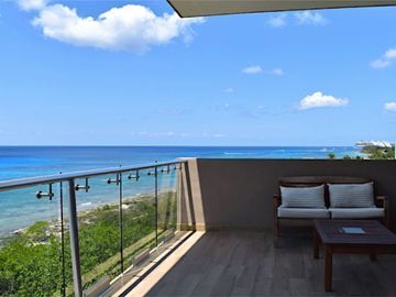 Departamento con vista al mar, alberca  y jacuzzi , en Zona Hotelera Sur