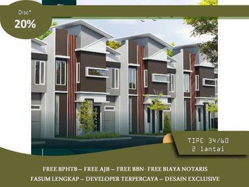 Di Jual Rumah Murah Di Kota Malang 2 Lantai Harga 200 Juta an