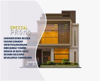 3 Lantai Rumah Batu Tipe 75 Lereng Gunung Panderman
