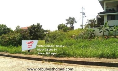 169 Sqm Subdivision Lot for Sale in Vista Grande Talisay Cebu City