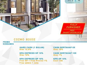 Rumah Full Furnish Murah Bsdcity Modern Cozmohouse Myza Dekat Stasiun Diskon