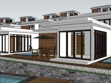 DIJUAL VILLA FULL FURNISHED PRIVATE POOL VIEW LAUT DI GUNUNG KIDUL