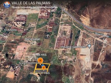 TERRENO ZONA TIJUANA TECATE  RUSTÍCO - VALLE DE LAS PALMAS