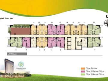 Casa De Parco Tower Magnolia Siap Huni Keren di BSD City