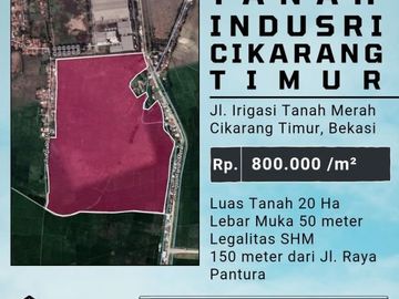 BANTING HARGA TANAH INDUSTRI DAN PERGUDANGAN CIKARANG TIMUR