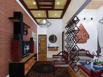 Rumah Cantik Legalitas Terjamin SHM, Model Etnik Jawa
