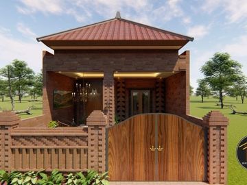 RUMAH CANTIK KONSEP ETNIK DEKAT CANDI PRAMBANAN