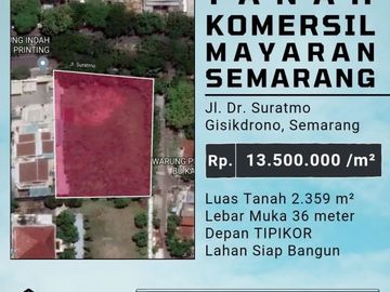 TANAH KOMERSIAL GISIKDRONO SEMARANG BARAT