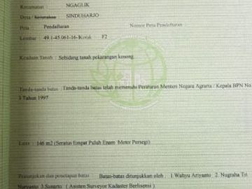 Tanah Murah Di Taraman Yogyakarta Dekat Kampus UII