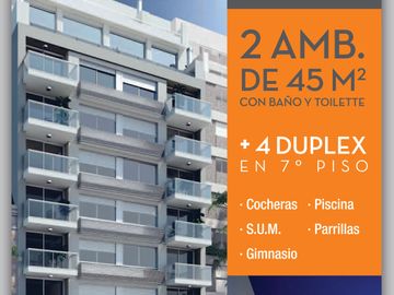 A estrenar DUPLEX c/ balcon, toilette y Amenities en Belgrano - opcion cochera