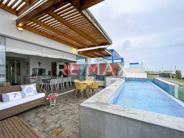 🌴🏖¡Venta De Espectacular Casa De Playa En Las Arenas C-04 (Tercera Fila) – Asia!