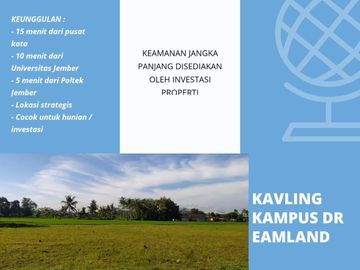 Tanah Kavling Kampus Dreamland Jember lokasi tengah kota