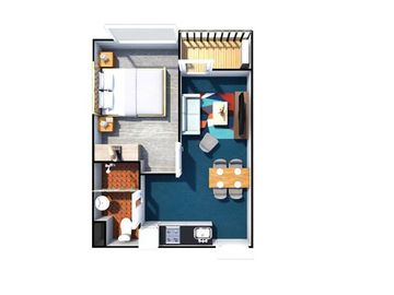 Apartemen type 1Bedroom Luas 37.80m View Golf Hanya 951juta,Booking 10jt All In!!