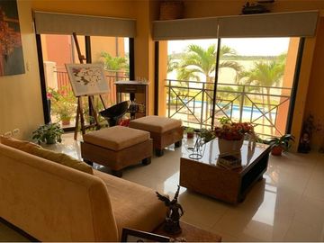 departamento de venta con vista al rio Samborondón