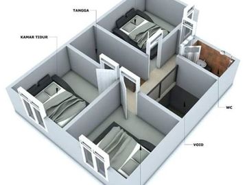 Hunian Mewah CiRACAS GATE RESiDENCE Rumah 2 Lantai