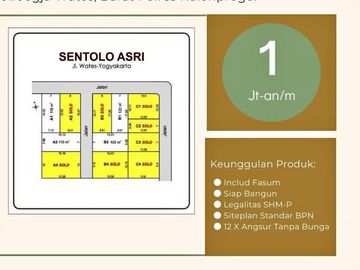 Tanah Jogja Lahan Matang 1 Jt-an SHM