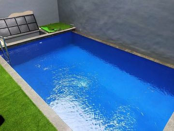 Rumah Villa Privat Pool Didalam Ruangan, Custom Desain di Dau Malang