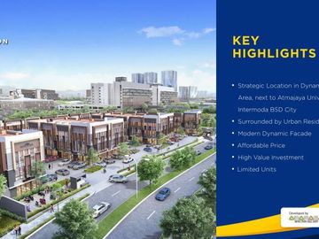 Campton Ruko 3 Lantai Lokasi Strategis di BSD City