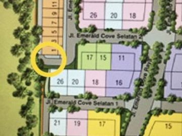Rumah Mewah Gading Serpong Emerald Cove 3 Lantai Full Furnish Nego
