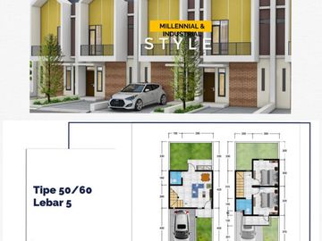 Di Kopo Katapang Cluster DP Murah 30JT Akses dekat Ke Tol Soreang dan LRT Katapang Model 2Lantai