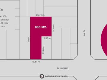 SE VENDE demolicion con TERRENO UNICO de 960m2 sobre AVENIDA