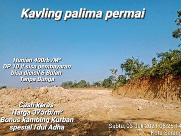 Kavling Tanah Palima Permai Dekat KP3B Serang Banten