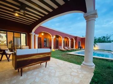 RESIDENCIA LOS ALAMOS EN VALLADOLID, MOD. TICUL. 3 HAB, TERRAZA, ALBERCA.