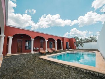 RESIDENCIA LOS ALAMOS EN VALLADOLID, MOD. TICUL. 3 HAB, TERRAZA, ALBERCA.
