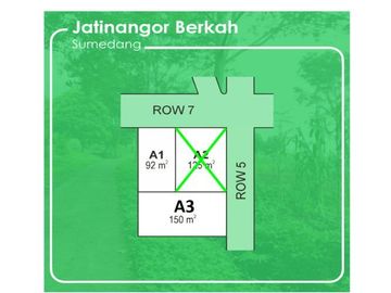Selangkah ITB Jatinangor Tanah Kavling SHM Pecah 1Jtan/M2